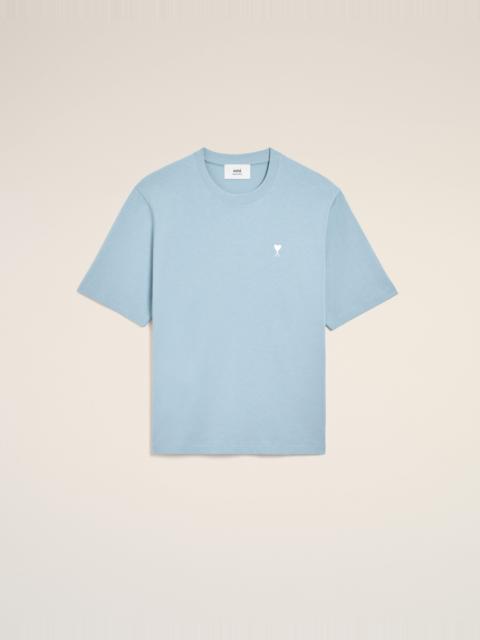 AMI Paris BLUE COTTON AMI DE COEUR T-SHIRT