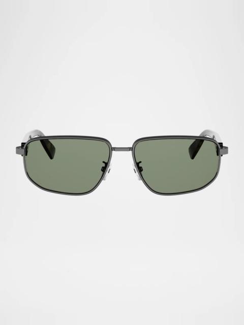 BVLGARI Men's Octo 58MM Rectangular Sunglasses