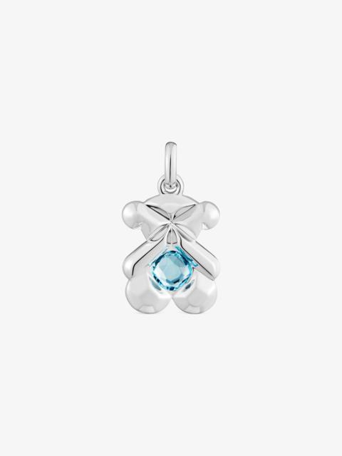 TOUS Silver and topaz bear Pendant TOUS Sweet 40s