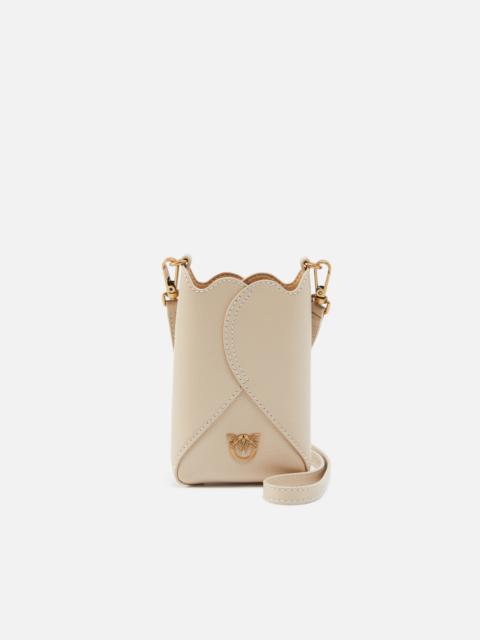 PINKO LEATHER CROSSBODY SMARTPHONE CASE
