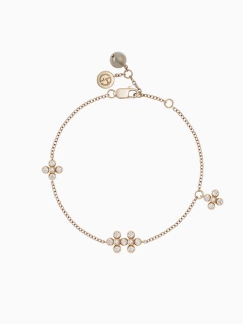 GIORGIO ARMANI 18K GOLD AND DIAMOND GIOIA BRACELET