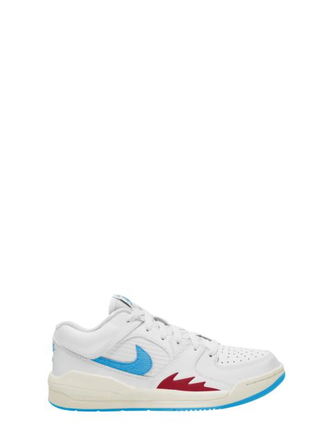 Stadium 90 Sneaker in White/Dark Powder Blue/Red