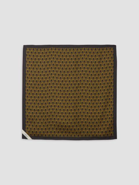 WILLY CHAVARRIA Men's Silk Square Scarf - Black Beauty