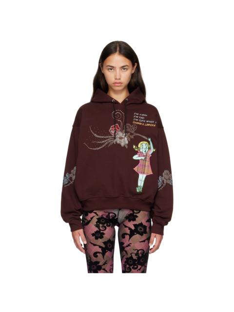 Chopova Lowena Brown Feelings Awe Hoodie