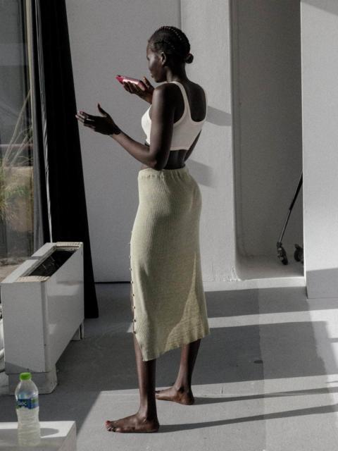 BASERANGE Dande Skirt - Linen Cotton Rib