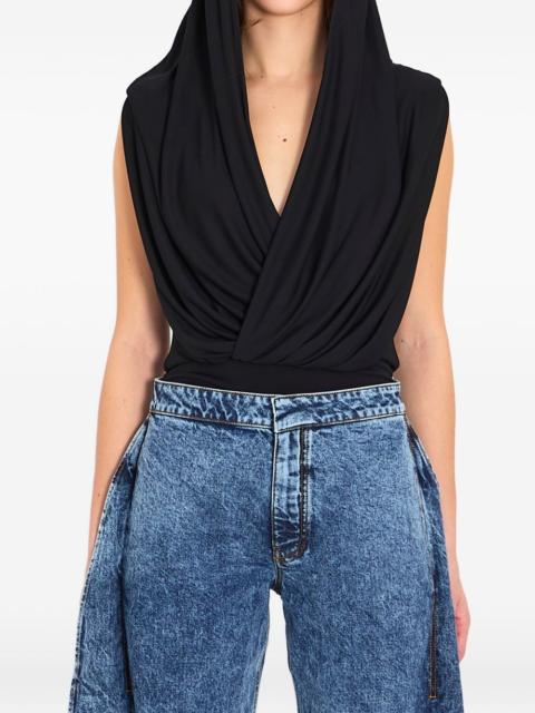 Alaïa V-neck bodysuit