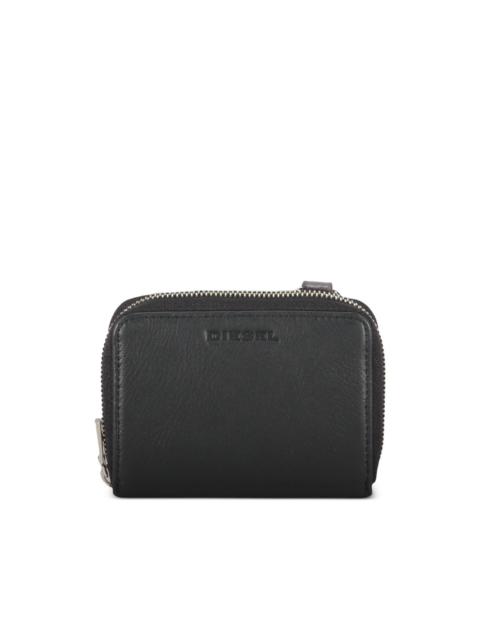 Diesel zip leather wallet