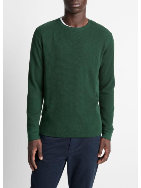 Vince Pima Cotton-Blend Thermal Long-Sleeve T-Shirt
