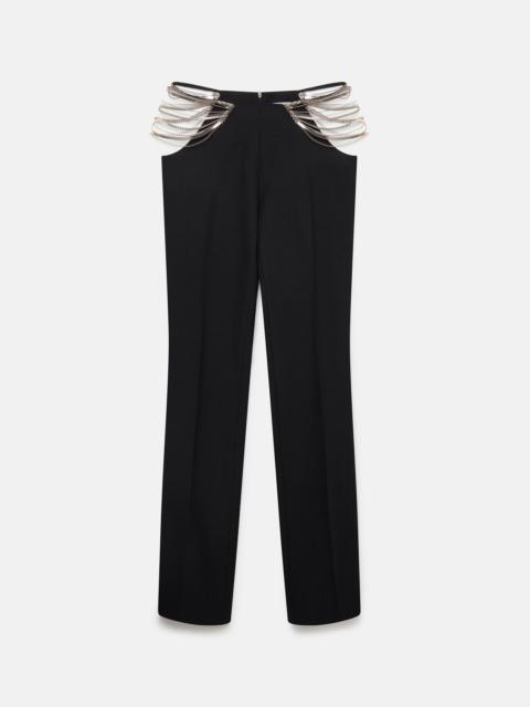 Ultra Low Rise Chain Trousers