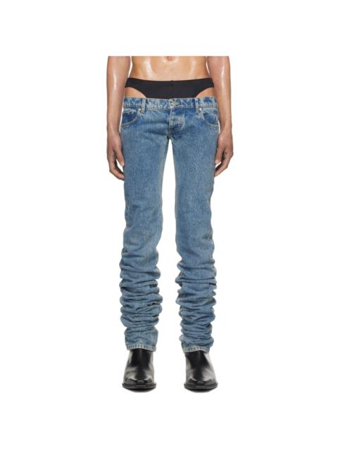 Jean Paul Gaultier Blue Shayne Oliver Edition Jeans