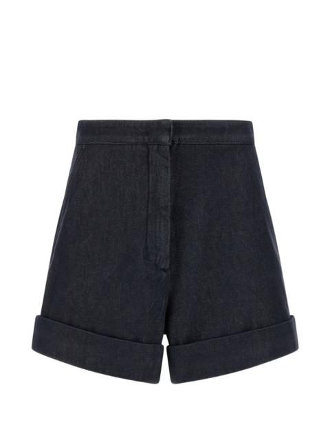 Max Mara Mxmcalca denim effect cuffed shorts