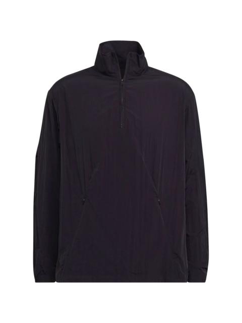 half-zip windbreaker jacket