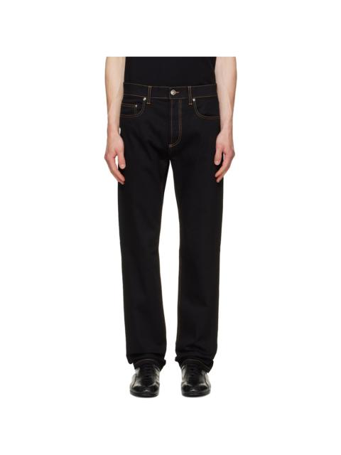 VERSACE Black Tapered Jeans