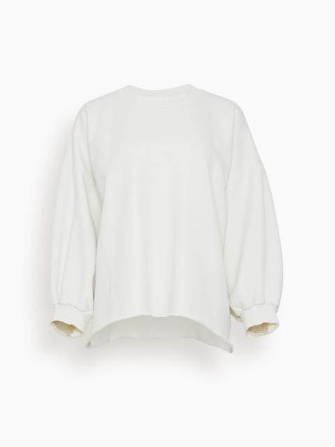 RACHEL COMEY Fond Sweatshirt in Dirty White