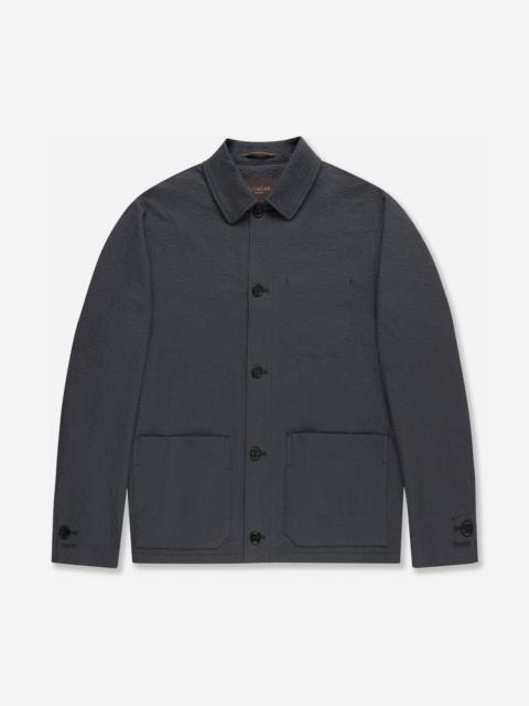 SLOWEAR Stretch cotton and silk seersucker blouson jacket