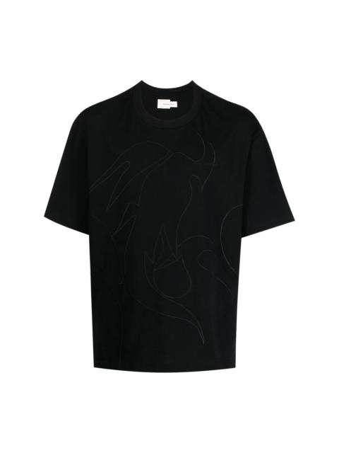 FENG CHEN WANG Phoenix embroidered T-shirt