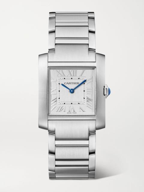Cartier Tank Française medium stainless steel watch Gray
