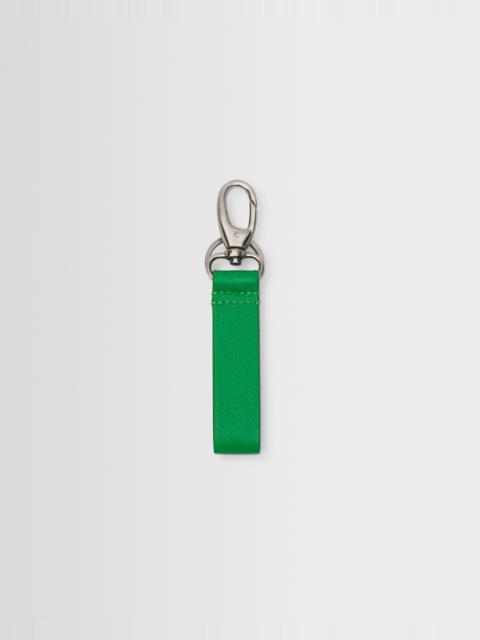 Wax London Boston - Bright Green Grain Leather Keyring