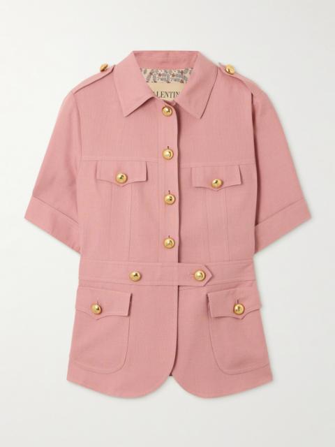 Valentino Cashmere And Cotton-blend Canvas Jacket