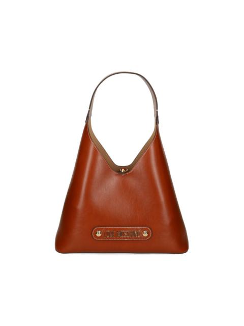 Moschino logo-appliqué tote bag