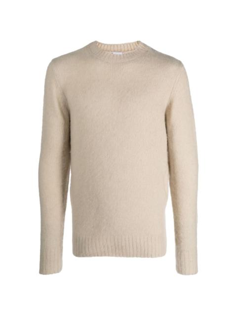 brushed-finish wool jumper