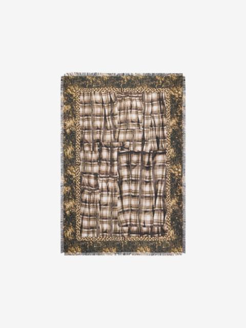 Pierre-Louis Mascia Aloeuw plaid leopard-print scarf