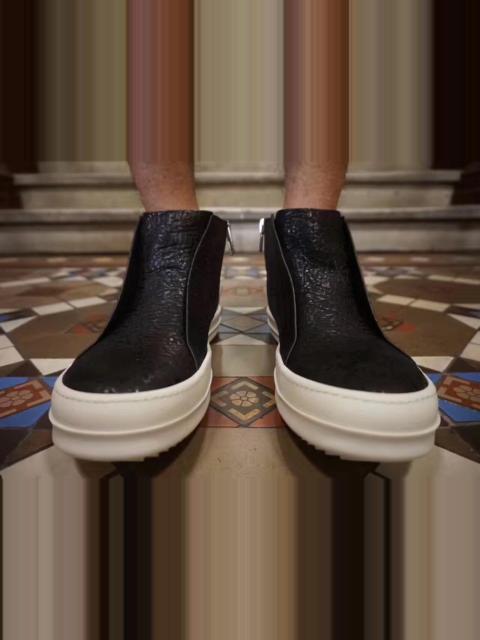 Rick Owens Rick Owens Patchwork Leather Island Dunk Sneakers