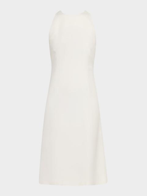 Loro Piana Sandie Textured Tussah Crisscross Dress