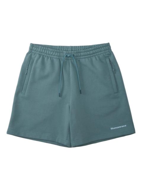 adidas adidas x Pharrell Humanrace Small Logo Shorts 'Grey Blue' HJ7068