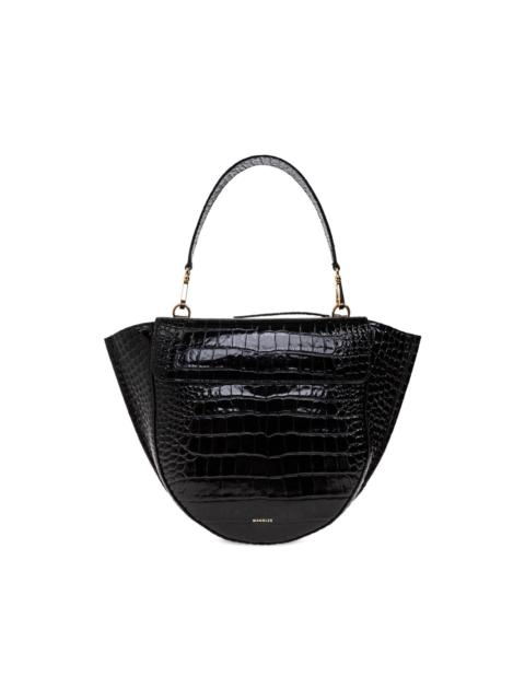 WANDLER Mia crocodile-effect tote bag