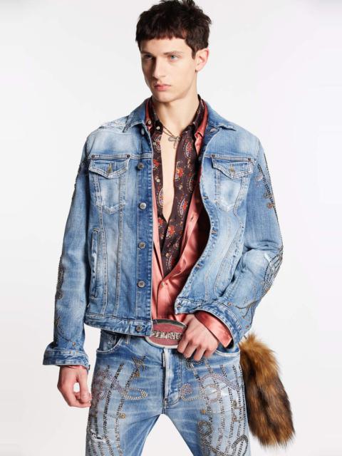 DSQUARED2 MEDIUM WESTERN WASH DAN JEAN JACKET