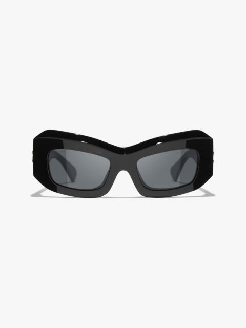 CHANEL Rectangle Sunglasses