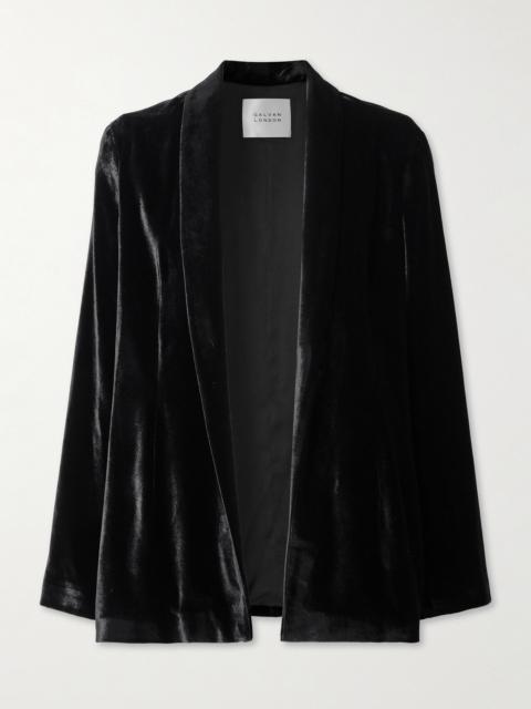 GALVAN Julianne Velvet Blazer