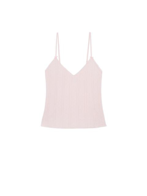 Cou Cou The Long Cami: Pointelle Baby Pink