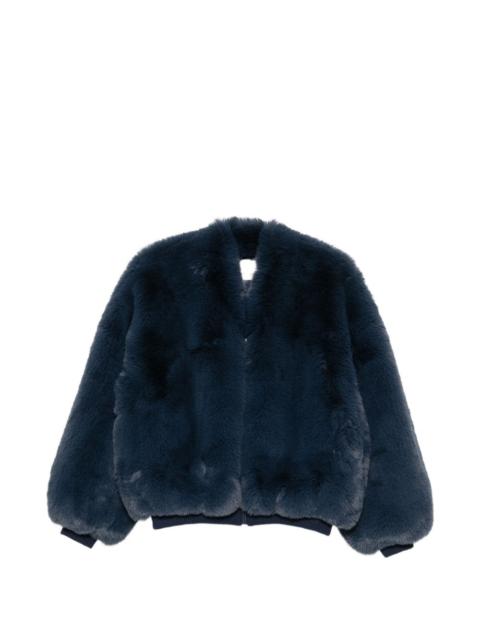 The Frankie Shop faux-fur zip-up coat