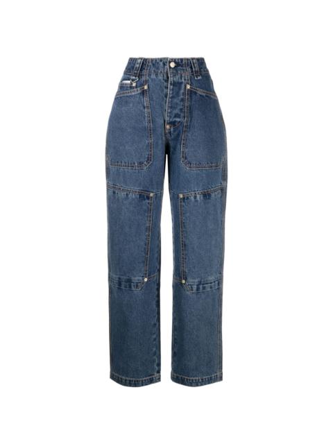 EYTYS patch-design straight-leg jeans