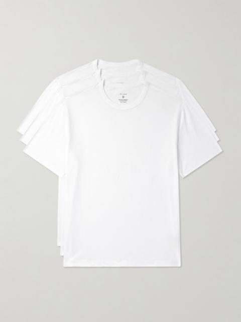 OFFICINE GÉNÉRALE Three-Pack Organic Cotton-Jersey T-Shirts