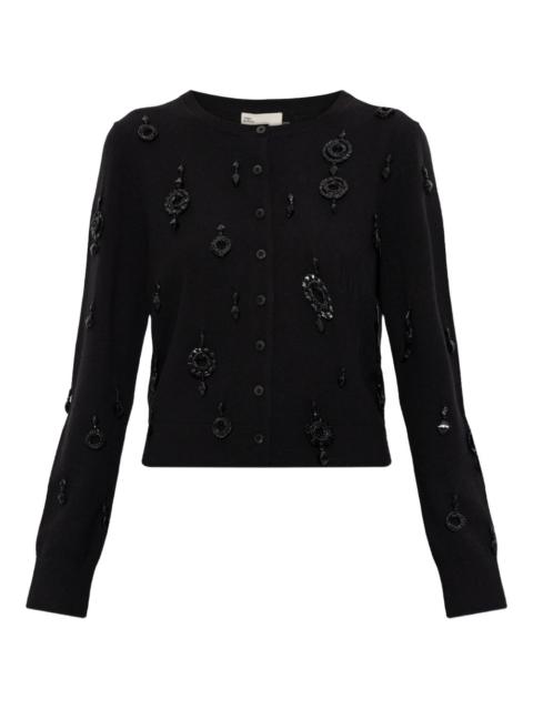 TORY BURCH embellished button-fastening sweater
