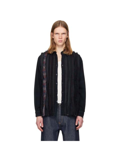 NEEDLES Black Flannel Shirt