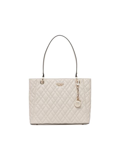 GUESS USA Isemay logo-charm quilted tote bag