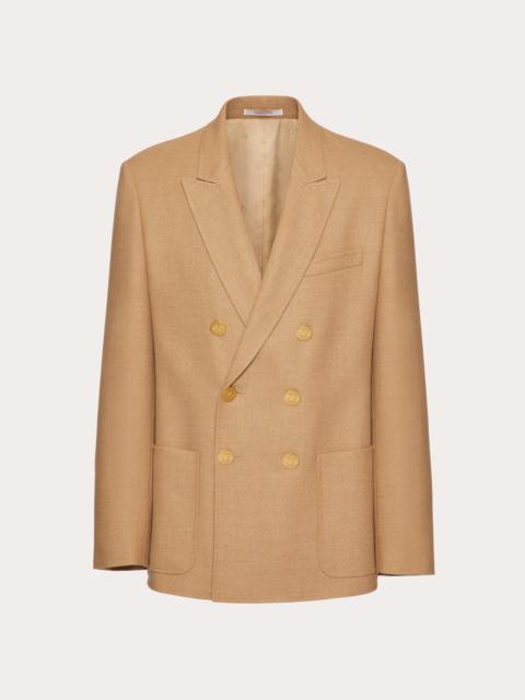 Valentino DOUBLE-BREASTED WOOL JACKET