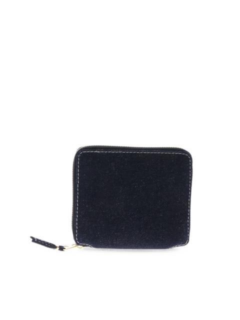 Comme Des Garçons denim zip-around wallet