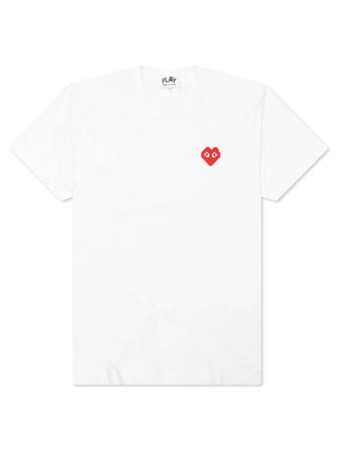 Comme des Garçons PLAY COMME DES GARCONS PLAY X THE ARTIST INVADER T-SHIRT - WHITE