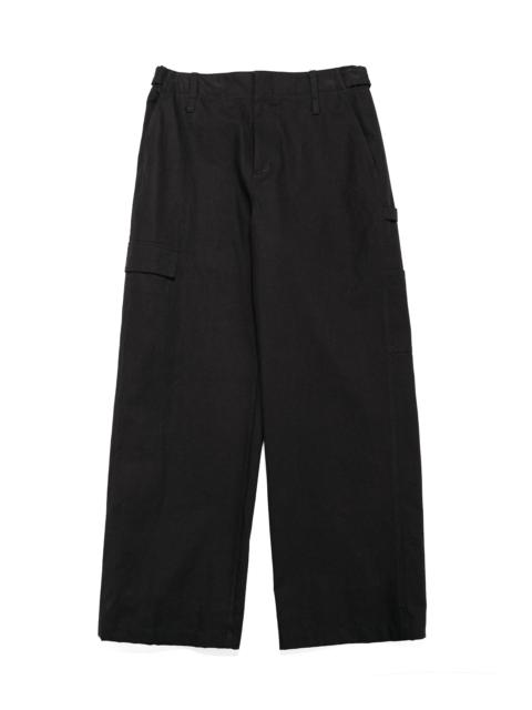 AMOMENTO Pocket Work Trousers Black