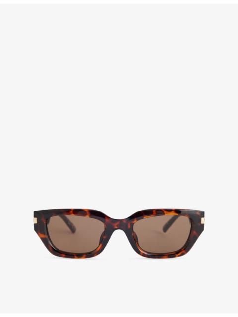 Le Specs Cubito D-Frame Acetate Sunglasses