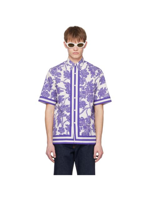 Dries Van Noten White Floral Shirt
