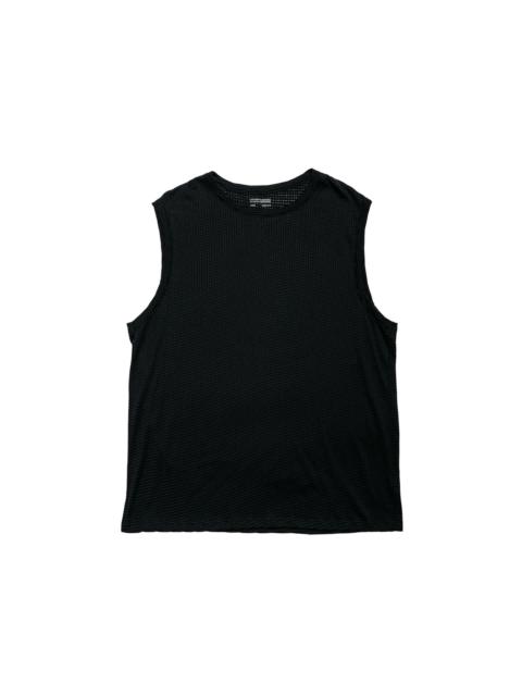 LADY WHITE CO. Gauze Sleeveless T-Shirt Black