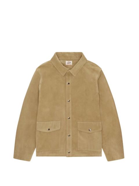 FORTELA patch-pocket suede jacket