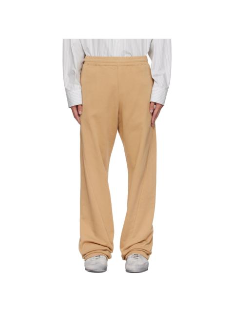 MM6 Maison Margiela Tan Drawstring Sweatpants