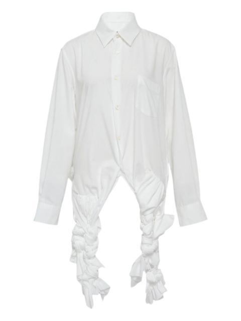 Comme Des Garçons braided-detail shirt